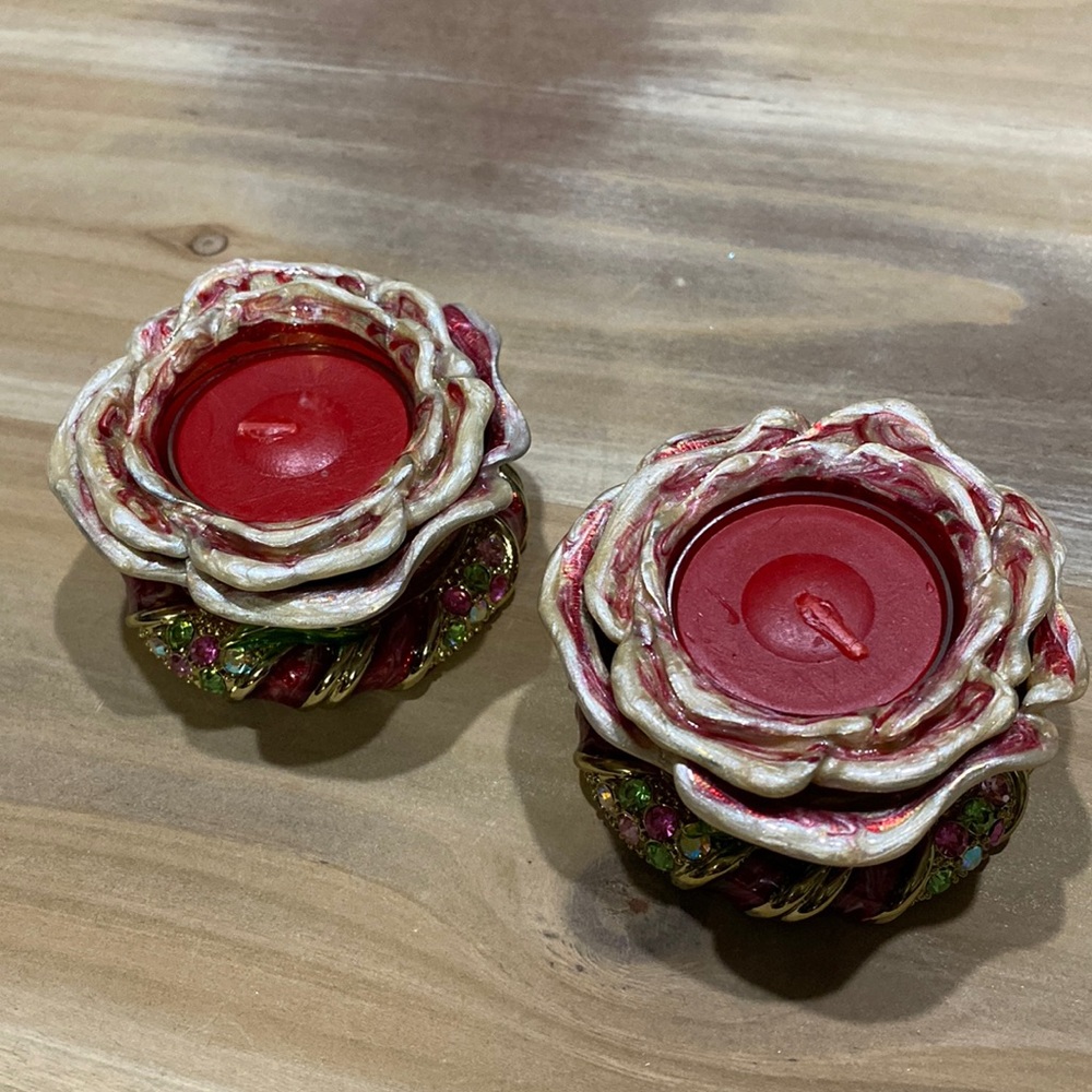 Jane Seymour tea light candle holders